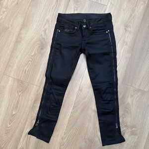G star raw defender zip skinny ankle wmn